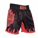 Pride Or Die flames MMA Shorts - Black